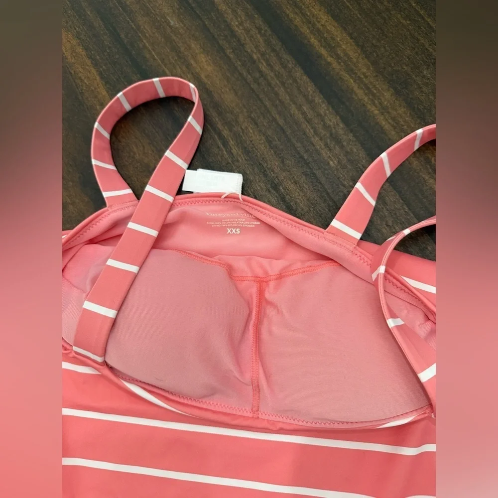 Vineyard Vines striped one piece bathing suit